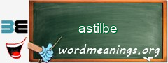 WordMeaning blackboard for astilbe